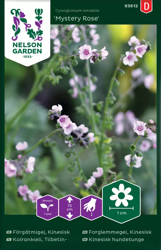 Tiibetinkoirankieli 'Mystery Rose' siemen, Nelson Garden - Kukkien siemenet - 7312600936126 - 1