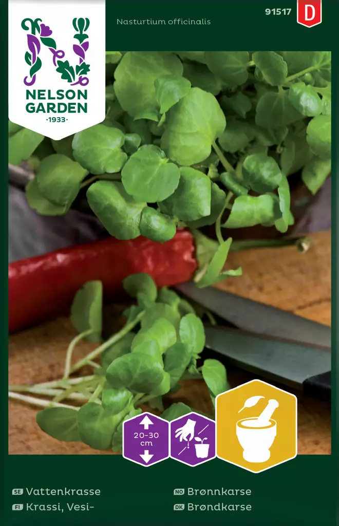 Vesikrassi siemen, Nelson Garden - Vihannesten siemenet - 7312600915176 - 1