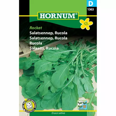 Rucolasalaatti, Eruca sativa 'Rocket', siemen, Hornum - Annossiemenet - 5708787013637 - 1
