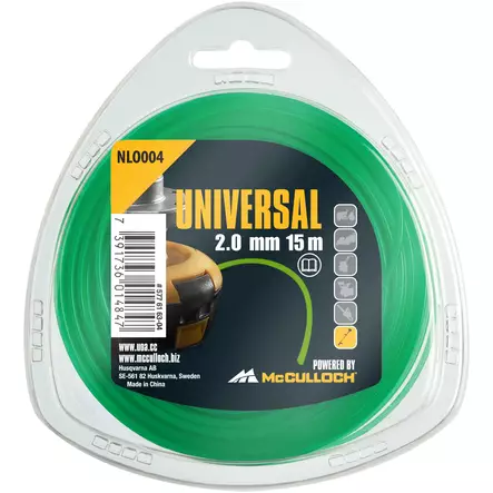 Universal Trimmerisiima 2.0 mm 15 m. - Puutarhatyökalut - 7391736014847 - 1