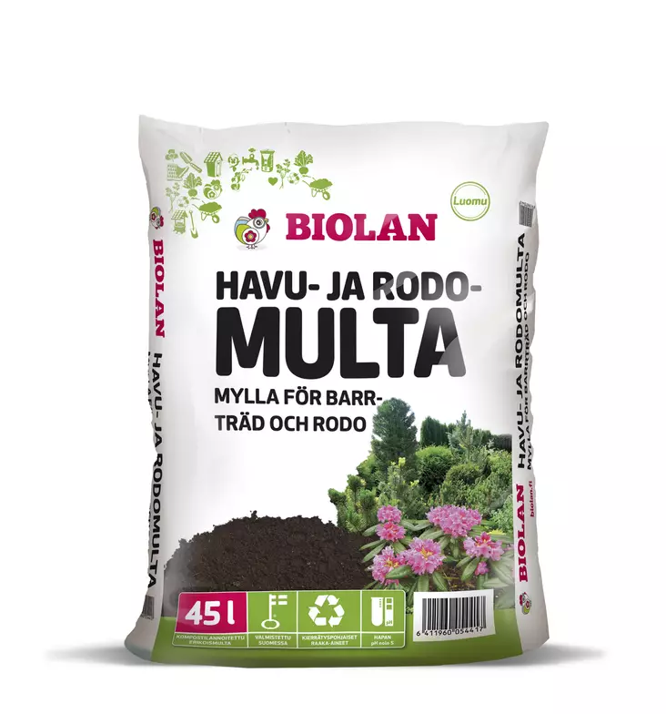 Biolan Havu- ja rodomulta 45 L - Mullat ja turpeet - 6411960054417 - 1