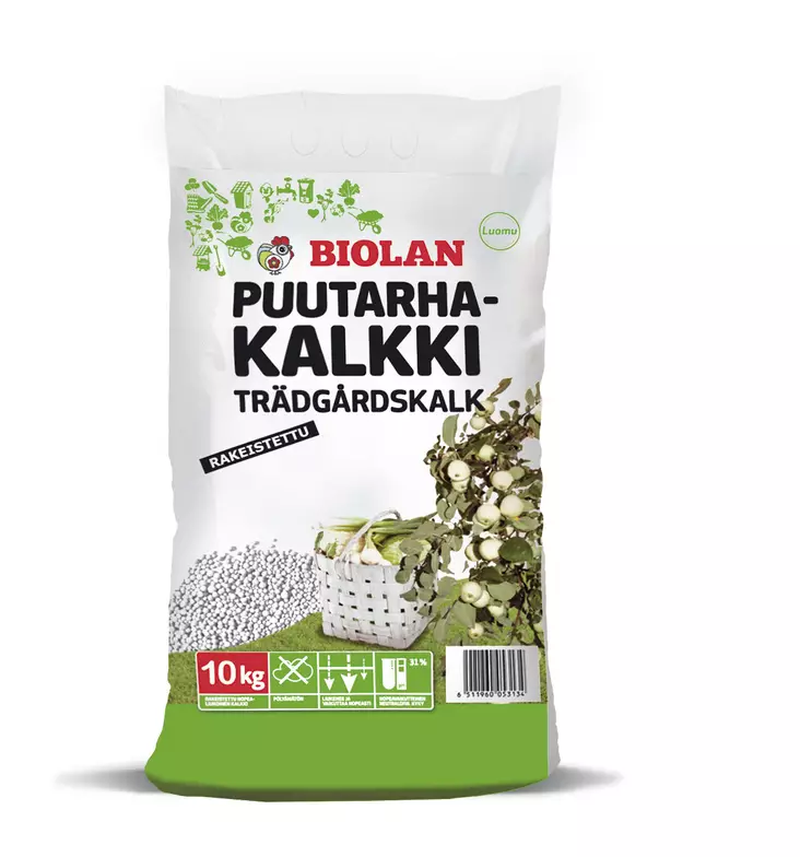 Biolan Puutarhakalkki rakeinen 10 kg - Kalkit - 6411960053137 - 1
