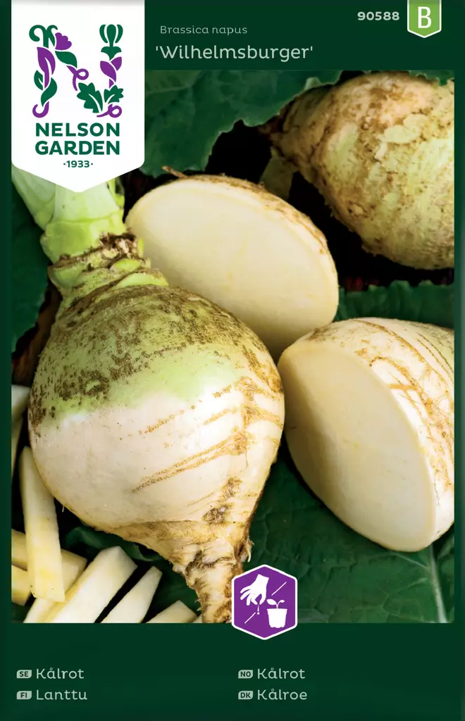 Lanttu 'Wilhelmsburger' siemen, Nelson Garden - Vihannesten siemenet - 7312600905887 - 1