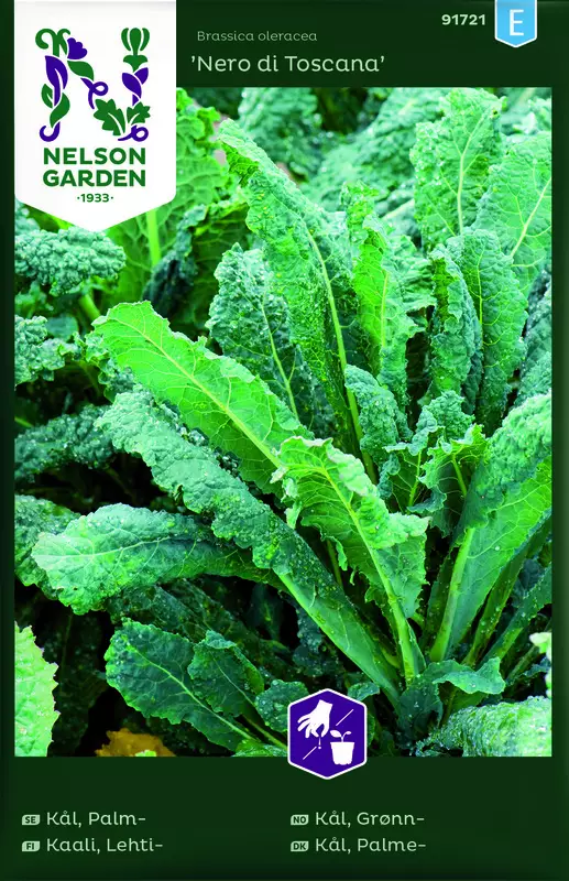Lehtikaali 'Nero di Toscana' siemen, Nelson Garden - Vihannesten siemenet - 7312600917217 - 1