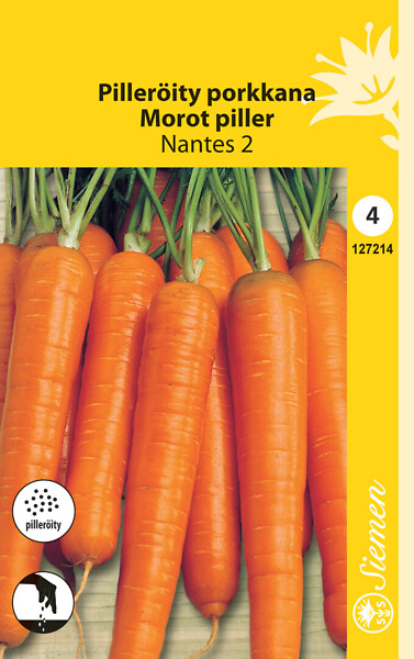 Porkkana 'Nantes 2', pilleröity, siemen, Schetelig - Annossiemenet - 6415151272147 - 1