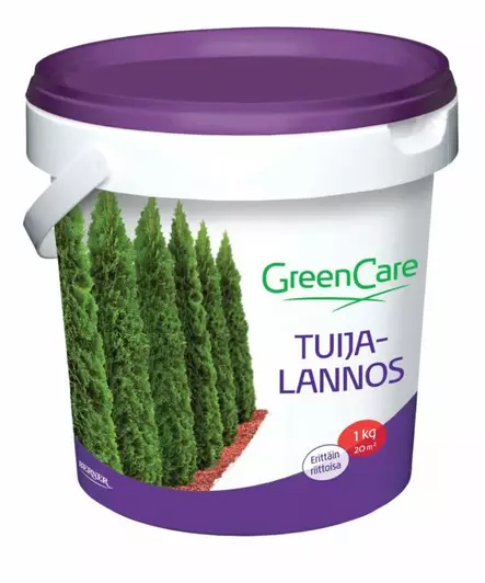 GreenCare Tuijalannos 1 kg - Lannoitteet - 6414505052688 - 1