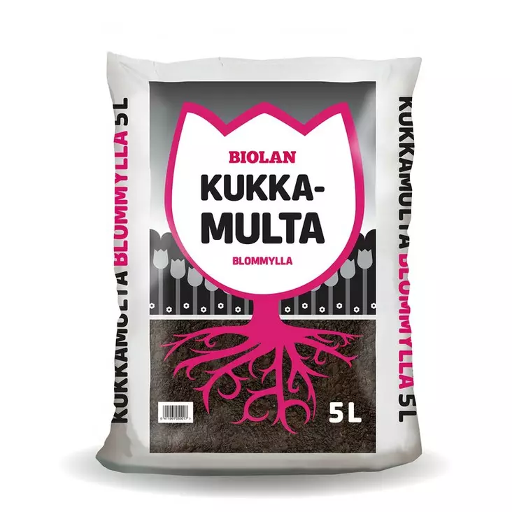Biolan Kukkamulta 5 L - Mullat ja turpeet - 6411960054998 - 1