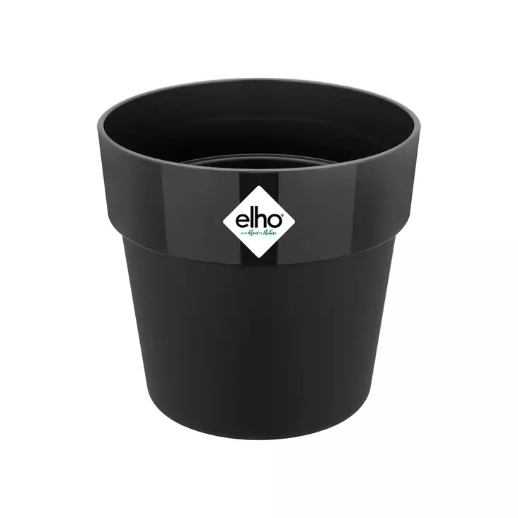 Elho B. For Original Round musta suojaruukku, 22 cm - Sisäruukut - 8711904347918 - 1