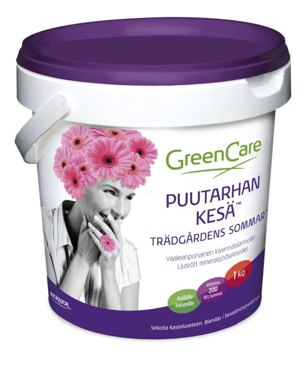 GreenCare Puutarhan Kesä -kastelulannoite 1 kg - Sisäkasvilannoitteet - 6417610051218 - 1