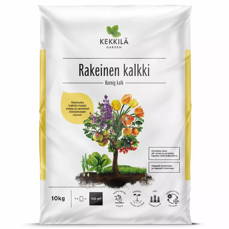 Kekkilä Rakeinen kalkki 10 kg - Kalkit - 6433000610438 - 1