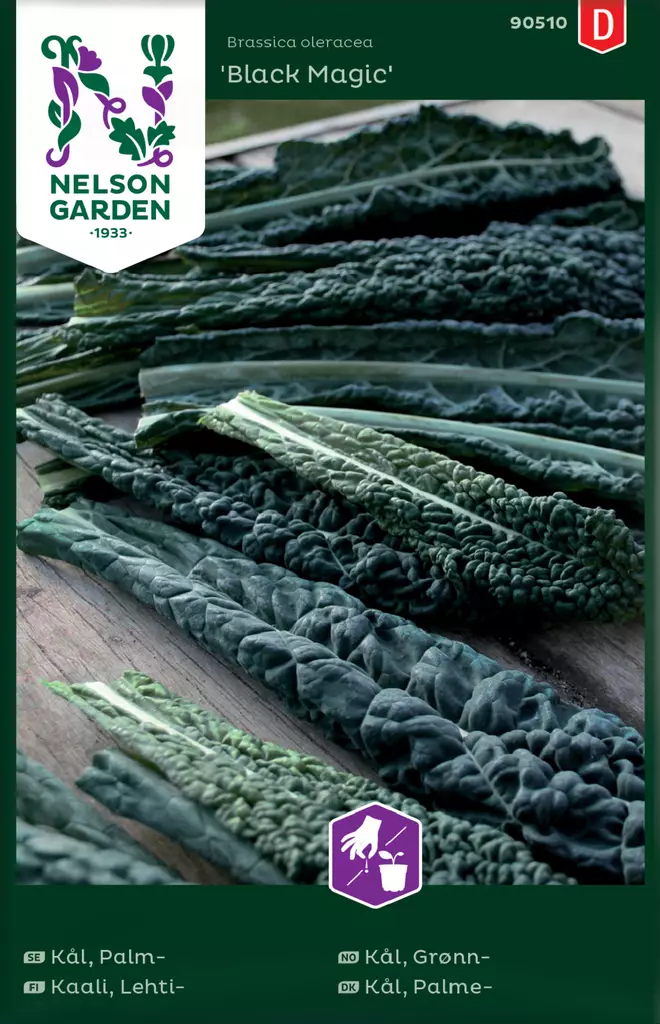 Lehtikaali 'Black Magic' siemen, Nelson Garden - Vihannesten siemenet - 7312600905108 - 1
