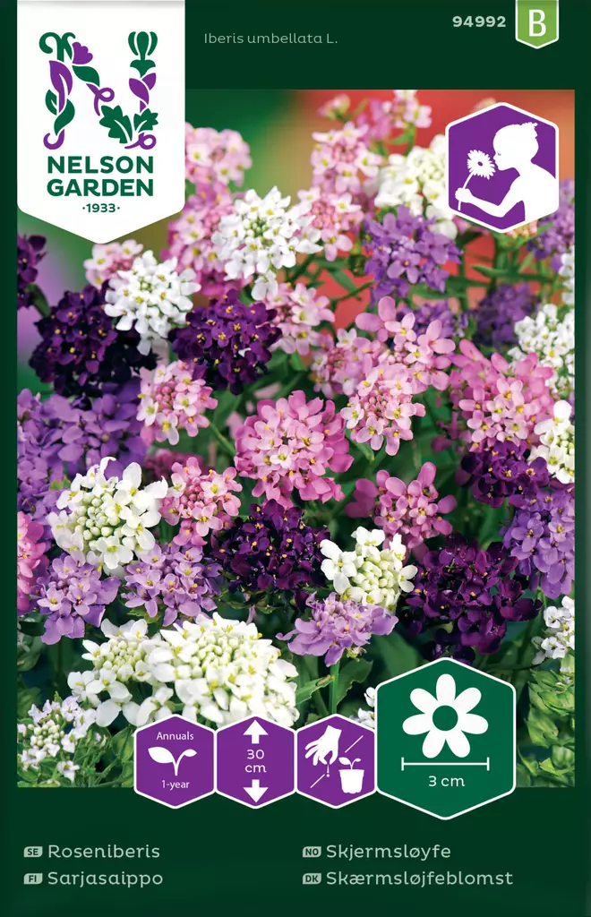 Sarjasaippo, väriseos, siemen, Nelson Garden - Kukkien siemenet - 7312600949928 - 1