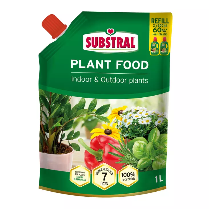 Substral Yleisravinne täyttöpussi 1 L - Sisäkasvilannoitteet - 5707441561538 - 1