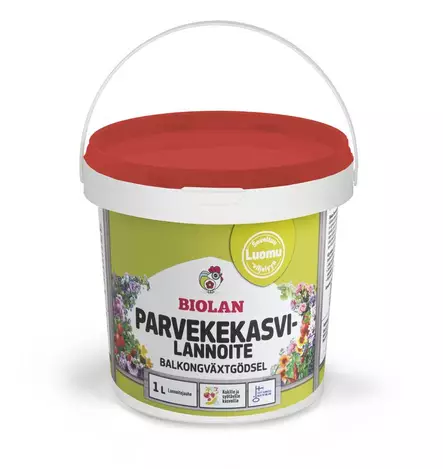 Biolan Parvekekasvilannoite 1 L - Lannoitteet - 6411966054459 - 1