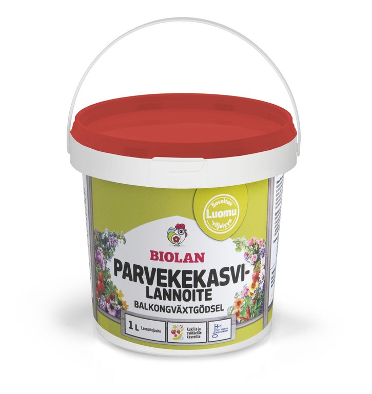 Biolan Parvekekasvilannoite 1 L - Lannoitteet - 6411966054459 - 1