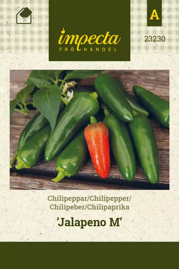 Chilipaprika 'Jalapeno M', siemen, Impecta - Vihannesten siemenet - 7332756232309 - 1