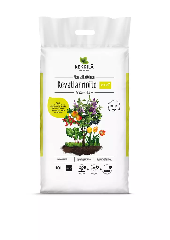 Kekkilä Kevätlannoite Plus+ 10 L - Puutarhalannoitteet, suuret pakkaukset - 6433000623629 - 1