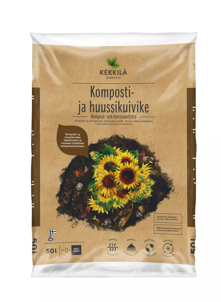Kekkilä Komposti- ja huussikuivike 50 L - Kompostorit - 6433000346559 - 1