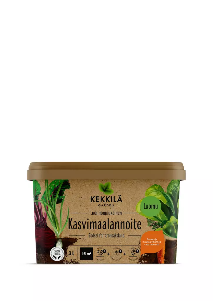 Kekkilä Luomu Kasvimaalannoite 3 L - Lannoitteet - 6433000623209 - 1