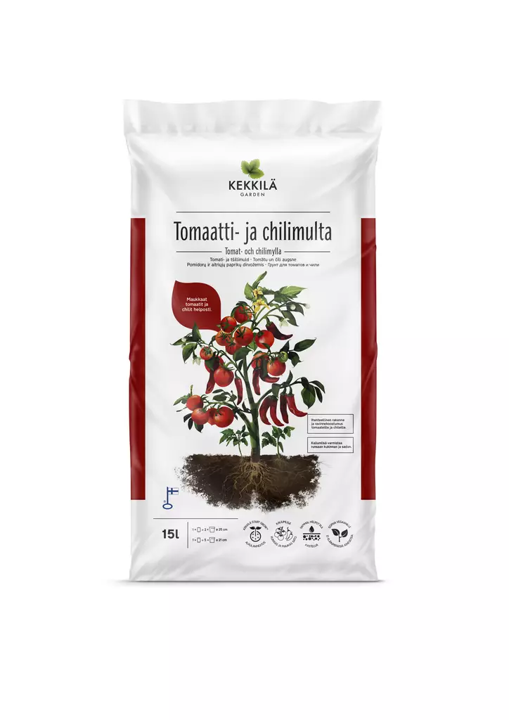 Kekkilä Tomaatti- ja chilimulta 15 L - Mullat ja turpeet - 6433000345989 - 1
