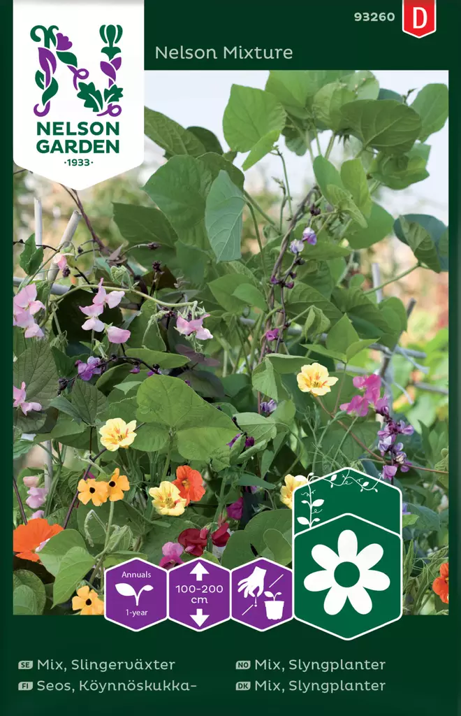 Köynnöskukka siemenseos, Nelson Garden - Kukkien siemenet - 7312600932609 - 1