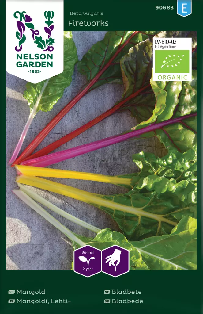 Lehtimangoldi 'Fireworks' siemen, Nelson Garden - Vihannesten siemenet - 7312600906839 - 1