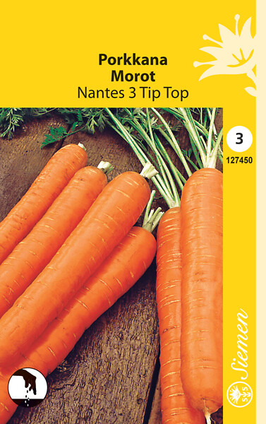 Porkkana 'Nantes 3 Tip Top' siemen, Schetelig - Annossiemenet - 6415151274509 - 1