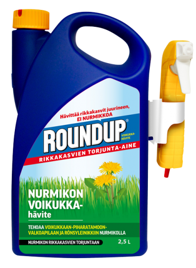 Roundup Nurmikon Voikukkahävite 2,5 L - Rikkakasvien ja sammalen torjunta - 5707441853169 - 1