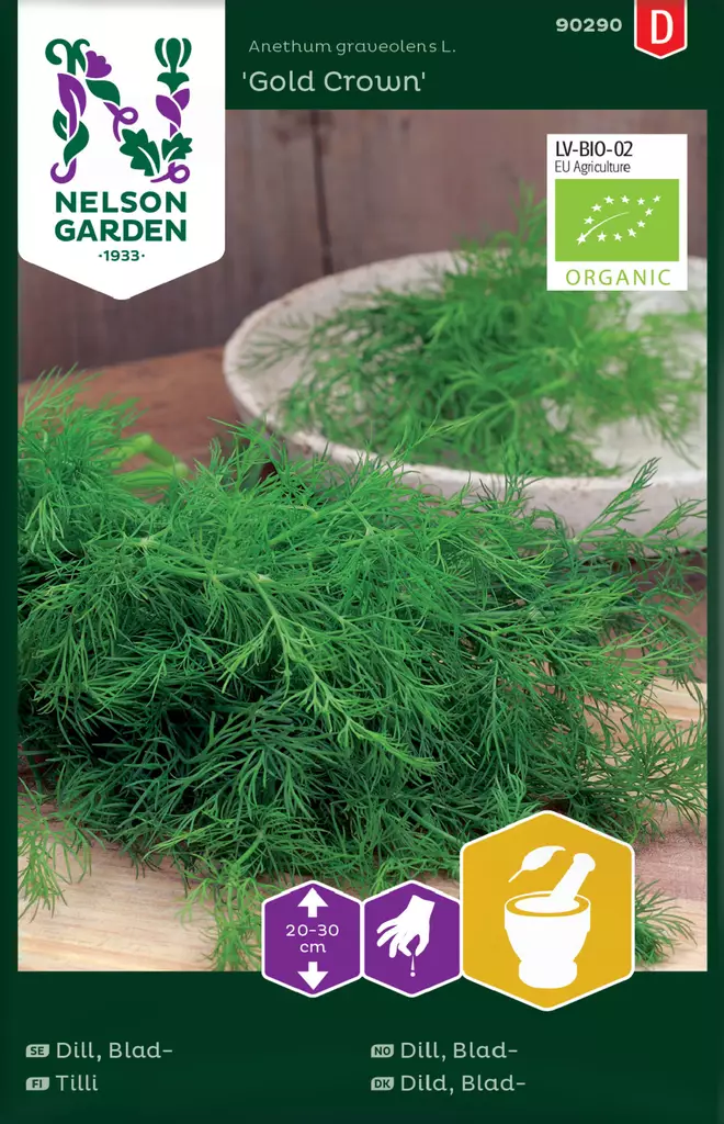 Tilli 'Gold Crown' siemen, Nelson Garden - Yrttien siemenet - 7312600902909 - 1